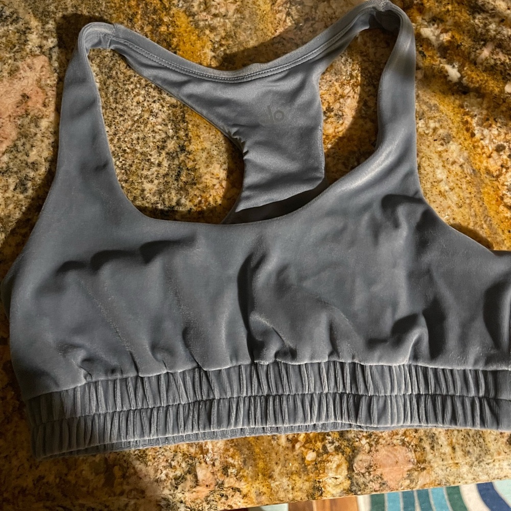 ALO Velour sweatshirt bra size small - Picture 4 of 5